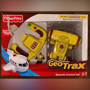 Fisher-Price GeoTrax Yellow Remote Control Plane